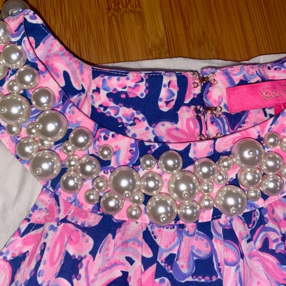 Lilly Pulitzer Shawn Halter Top Love You Bunches Pearl Beads Size Small - Picture 8 of 13